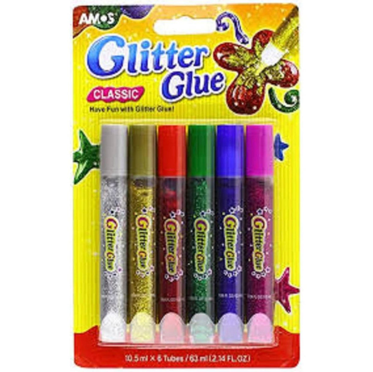 Pack of 5 - Glitter Glue - Multicolor
