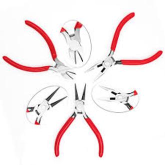 THREADSCART | Premium 14PCS Jewellery Making Pliers Set | Jewelry Repair Tool Kit | Round Nose, Long Nose, Cutting Pliers | Curved Tweezers | Seam Ripper | Needle Threader | DIY Beading Craft Tools