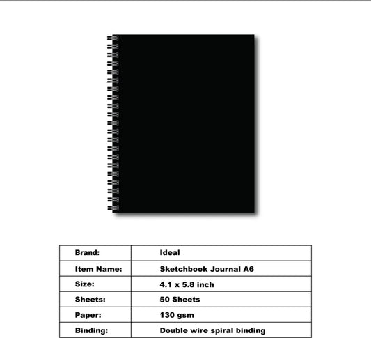 Sketch Book - A6 Size - 50 Sheets - 130g Paper