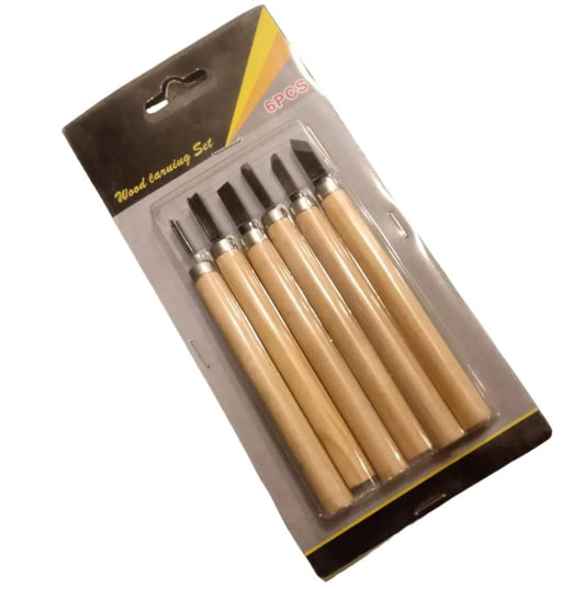 art and craft wood carving tools 6 in 1 pack
