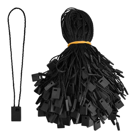 THREADSCART | Best Quality Price Tag Loop Pins Black 5000 PCS | Tagging Fasteners for Clothes, Garments, Labels | Strong Plastic Tag Pins for Shops & Boutiques