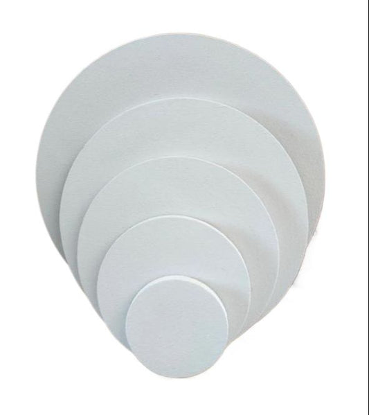 set of 5 round canvases (4",6",8",10",12" )in size