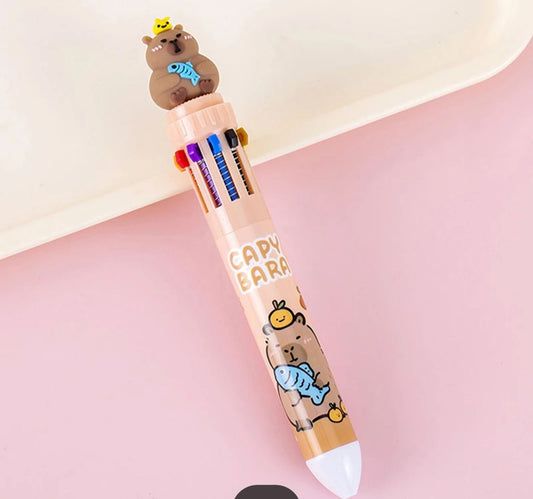 THREADSCART | High Quality Creative Different design 10 Multicolored Pens Cute Cartoon Ballpoint Pen Gifts