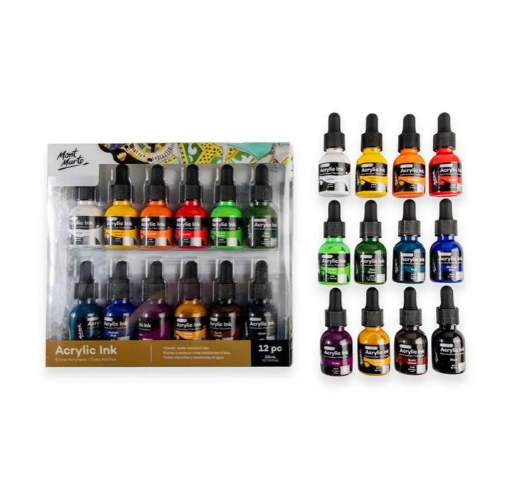 Mont Marte Acrylic Ink Premium 6pc x 20ml