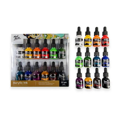 Mont Marte Acrylic Ink Premium 6pc x 20ml