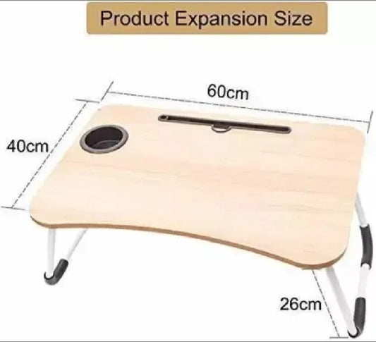 NEW Portable Laptop Bed Table, Adjustable Lap Desk, E Laptop stand, Notebook Stand Reading Holder, Notebook Table Dorm Desk, Bed tray table with Foldable Legs & Cup Slot,for Eating Breakfast,Reading,Watching Movie on Bed/Sofa