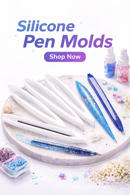 THREADSCART | Silicone Pen Mold for Resin | DIY Resin Pen Making Mold | Epoxy Pen Mold | Handmade Craft Mold | Jewelry & Resin Art Tool 1 pcs