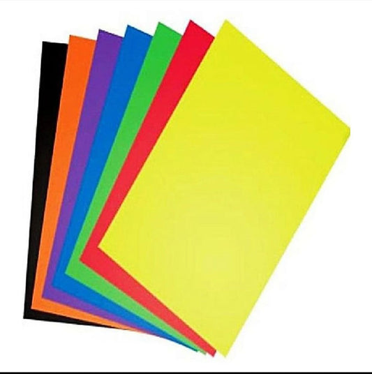 Colour Paper 40 Sheets, Multi Colors - A4 Size(size 8X12In)