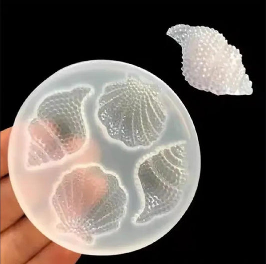 THREADSCART | Handmade Shell Silicone Mold for Resin | Sea Shell & Conch Epoxy Resin Mold | DIY Resin Craft Mold for Soap, Candle, Jewelry Making