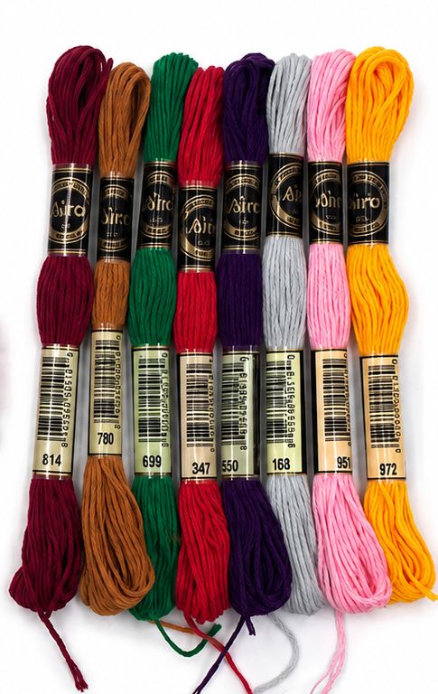 THREADSCART | Premium Embroidery Starter Kit for Beginners 12pcs | Imported Embroidery Hoop Set | Needles Thread Threader Kit | DIY Hand Sewing Craft Kit | Cross Stitch Tool Set