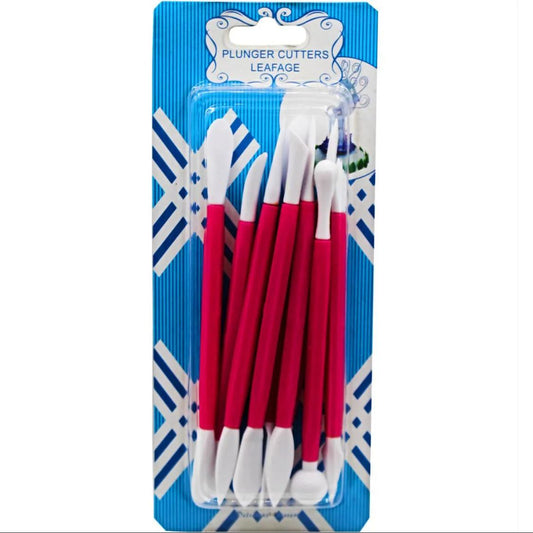 Pack of 9 Plastic Kids DIY Pottery Polymer Modeling Craft Clay Sculpture Tools Kit for Shaping and Sculpting