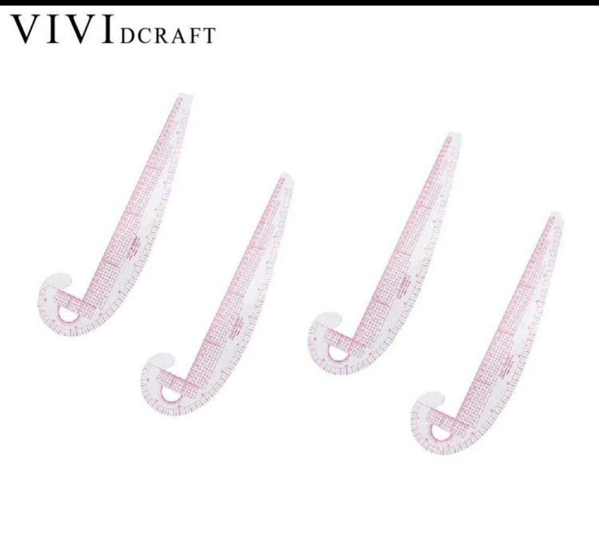 【yuliang shopping mall】New Multi-function Plastic French Curve Ruler 360 Ruler Measure Degree Bend Tailor Making Ruler Design Tool
