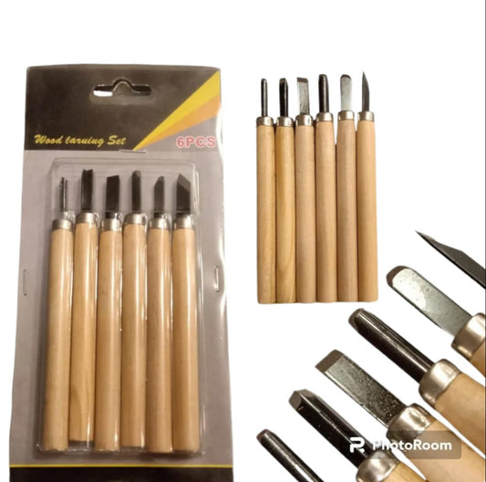 art and craft wood carving tools 6 in 1 pack