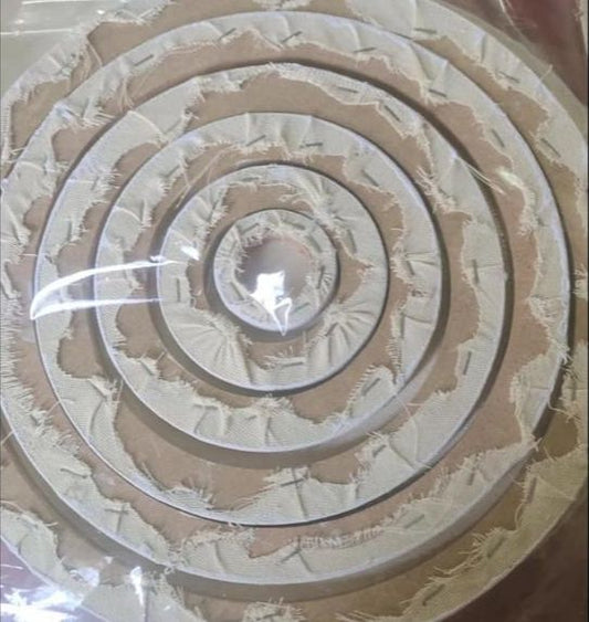set of 5 round canvases (4",6",8",10",12" )in size