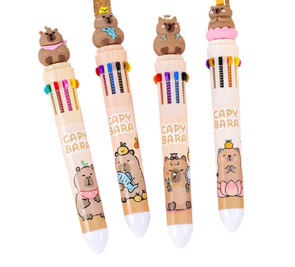 THREADSCART | High Quality Creative Different design 10 Multicolored Pens Cute Cartoon Ballpoint Pen Gifts