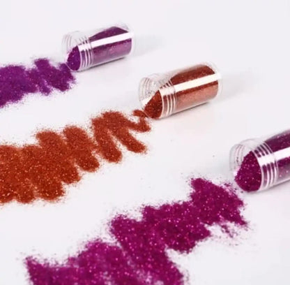 Pack of 12 Glitter Bottles for Art and Craft