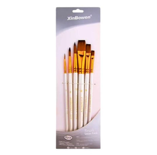 Paint Brushes Professional Quality Flat Tip Round Tip Angular Tip Fan Brushes Best For Artists