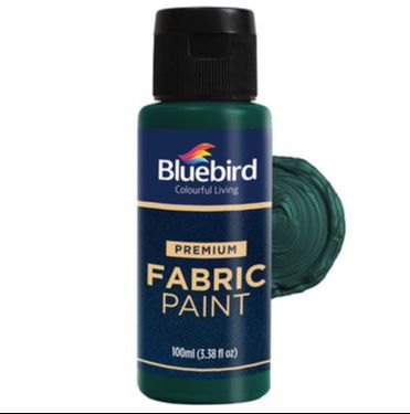 Threadscart | Blue Bird Fabric Paint Set 100ml – All Colors Available | Washable Textile Paint | DIY Cloth Painting Kit for T-Shirts & Crafts