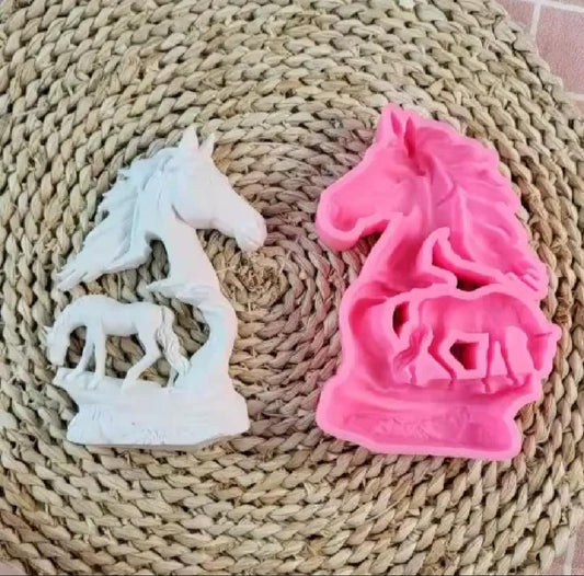 Horse Mold Silicone Handmade Eco Friendly Resin Casting Molds Decorative Ornaments Animal Number Shape Epoxy