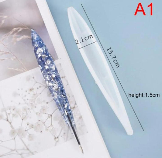 THREADSCART | High Quality epoxy resin silicone Pen Mold, UV Epoxy Jewelry Making Tool (Art collection )  1PCS