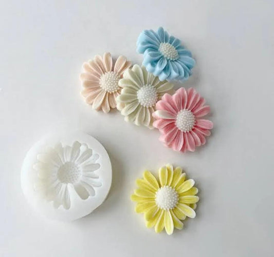 DIY Daisy flower candle silicone mold,scented candle flower mold,soap mold ,car aromatherapy making home decor,DIY handmade candles mold.
