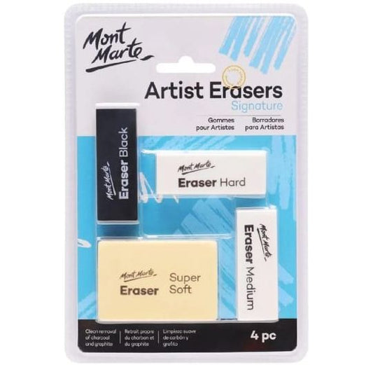 Mont Marte Eraser - Artists Eraser Pack 4pc