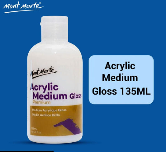 Mont Marte Acrylic Medium - (Gloss & Matte 135ml )(4.6oz) 2pcs