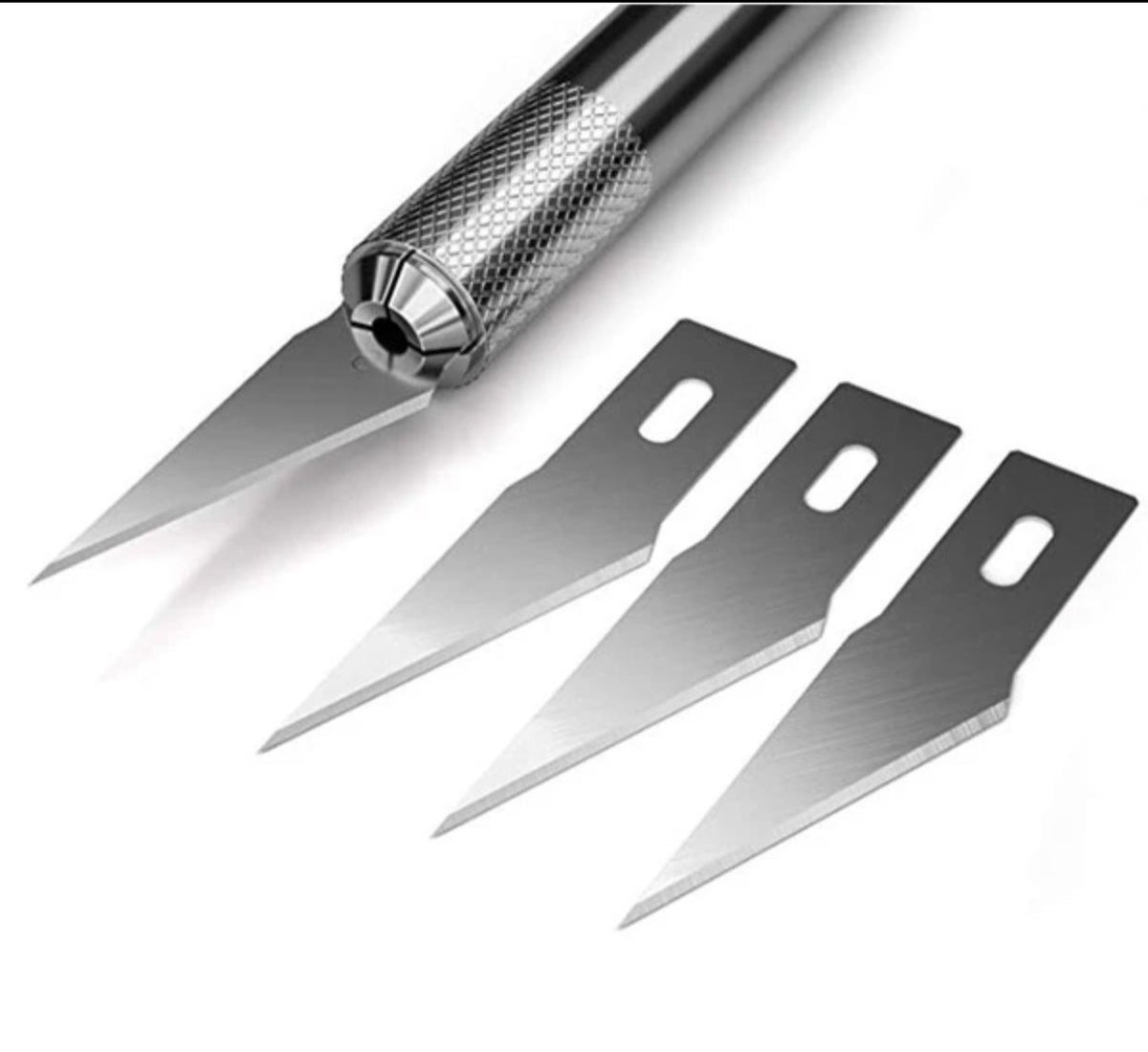 THREADSCART | High Quality Precision Pen Cutter ( Detail & Carving Knife),Hobby Blades Refill Excel Craft Art Knife Kit Cutter for Art, Hobby, Scrapbooking ,Stencil