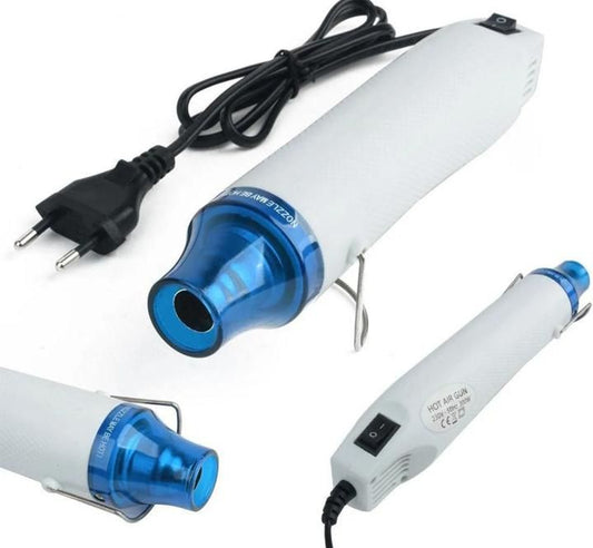 THREADSCART | High Quality 300W Hot Air Heat Gun - Mini Portable Electric Power Tool Sealer, Heavy Duty 220V Hot Air Blower for DIY Craft Embossing, Shrink Wrapping, Drying Paint (US Plug)