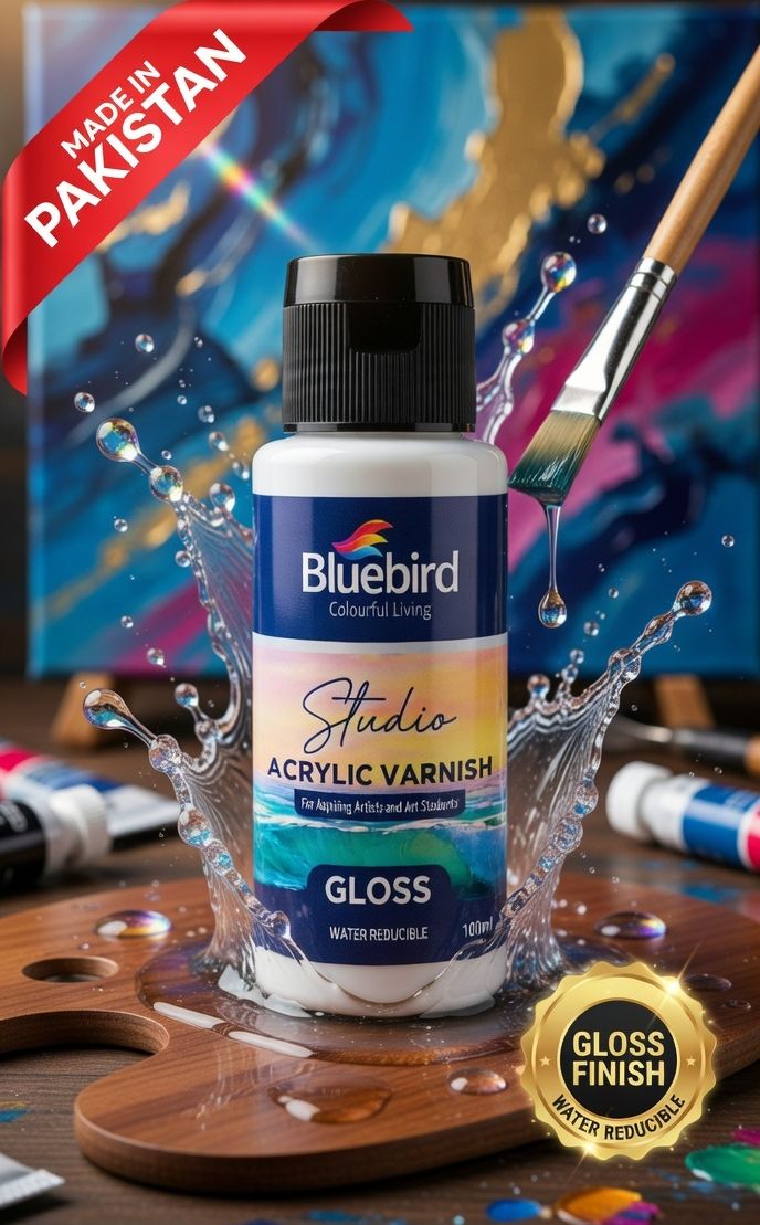 Bluebird Studio Acrylic Varnish -100ml Gloss