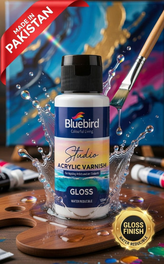 Bluebird Studio Acrylic Varnish -100ml Gloss
