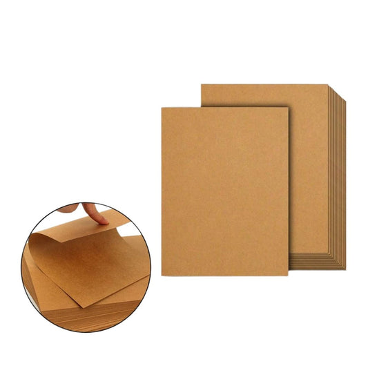 A4 Size Brown Kraft / Craft Card For Art, Scrapbooking, Drawing, Calligraphy Pack of 5 / 10 / 20