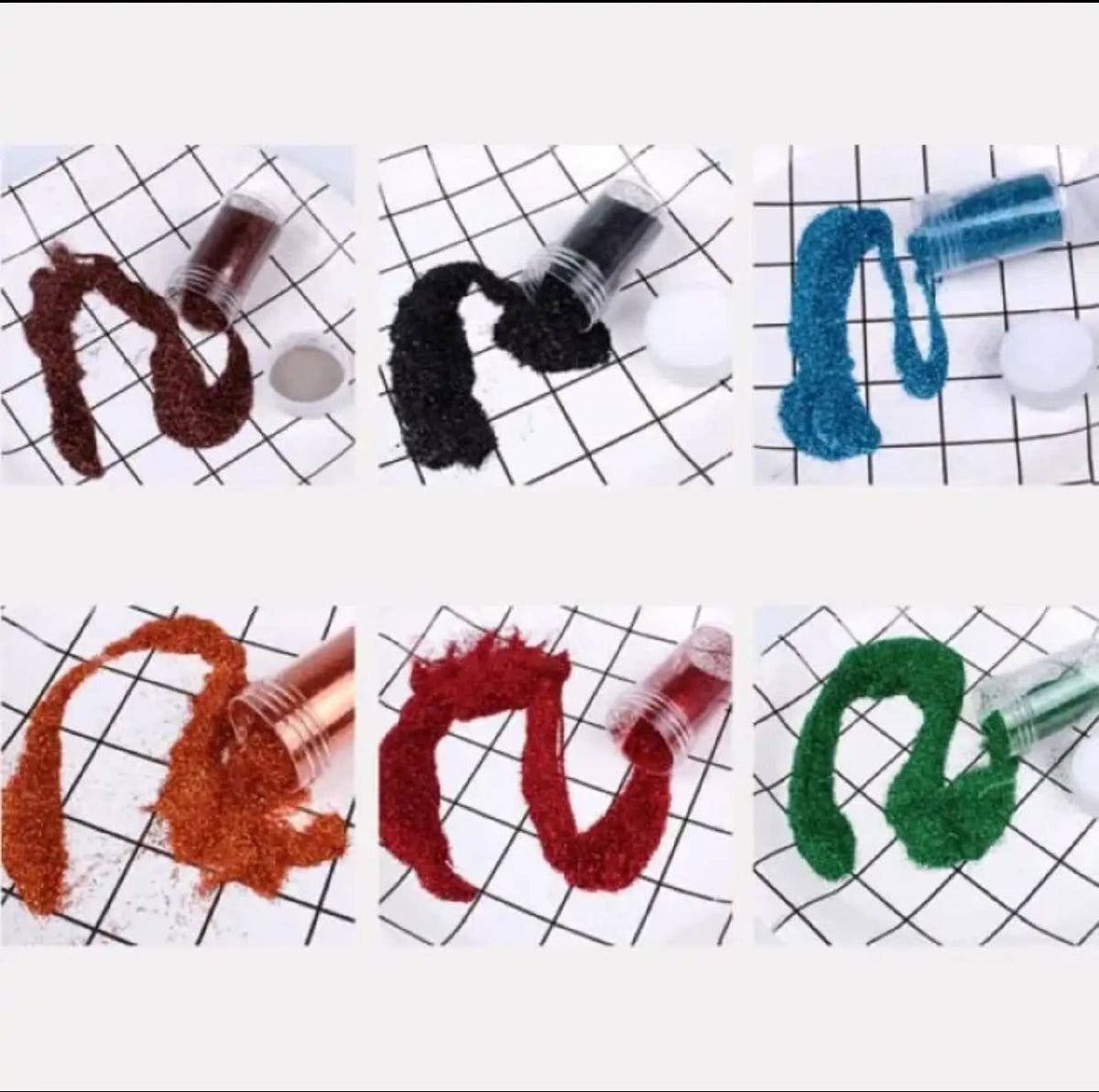 Pack of 12 Glitter Bottles for Art and Craft