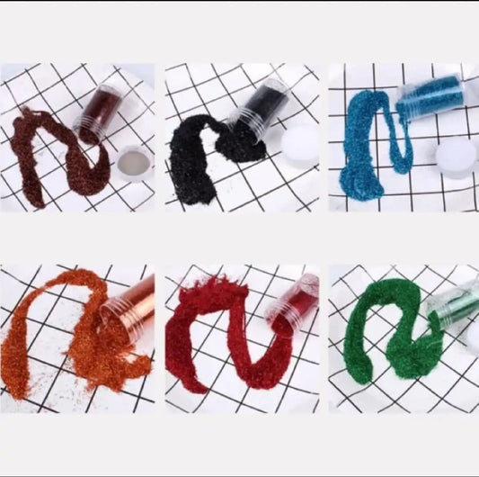 Pack of 12 Glitter Bottles for Art and Craft