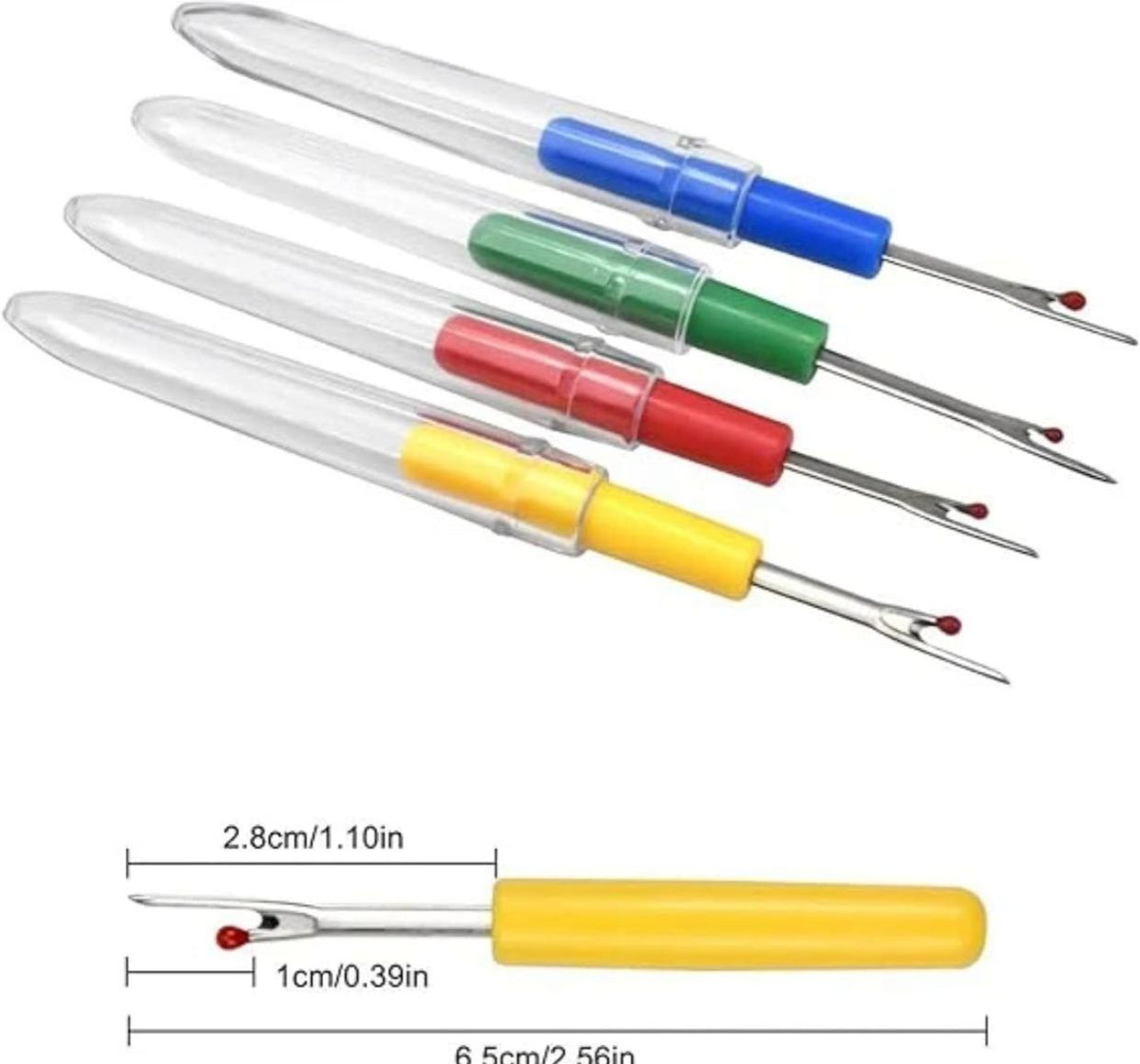 THREADSCART | High Quality Seam Ripper Set, Separator Colourful Thread Unpicker 3 Pieces Seam Ripper Kit, Sewing Seam Ripper Thread, Thread Separator, Seam Ripper, Colourful Thread Unpicker for Hand Sewing Embroidery, By Mall City Zone.