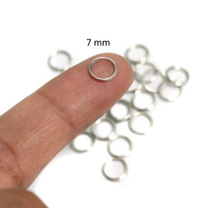 THREADSCART | Premium Quality 250 pcs jump Rings 8mm Gold Silver Open Rings for Jewelry Making DIY Necklace Bracelet Earring Accessorie