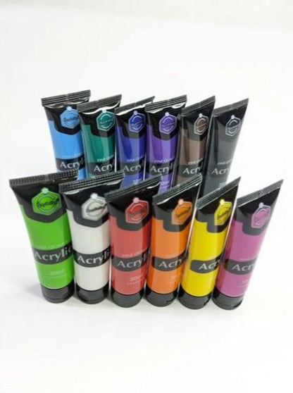 Keep Smiling Acrylic Paint 30ml - Pack Of 12