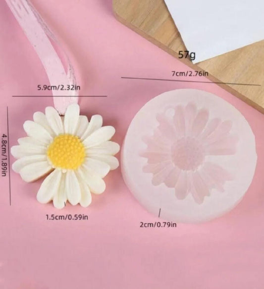 DIY Daisy flower candle silicone mold,scented candle flower mold,soap mold ,car aromatherapy making home decor,DIY handmade candles mold.