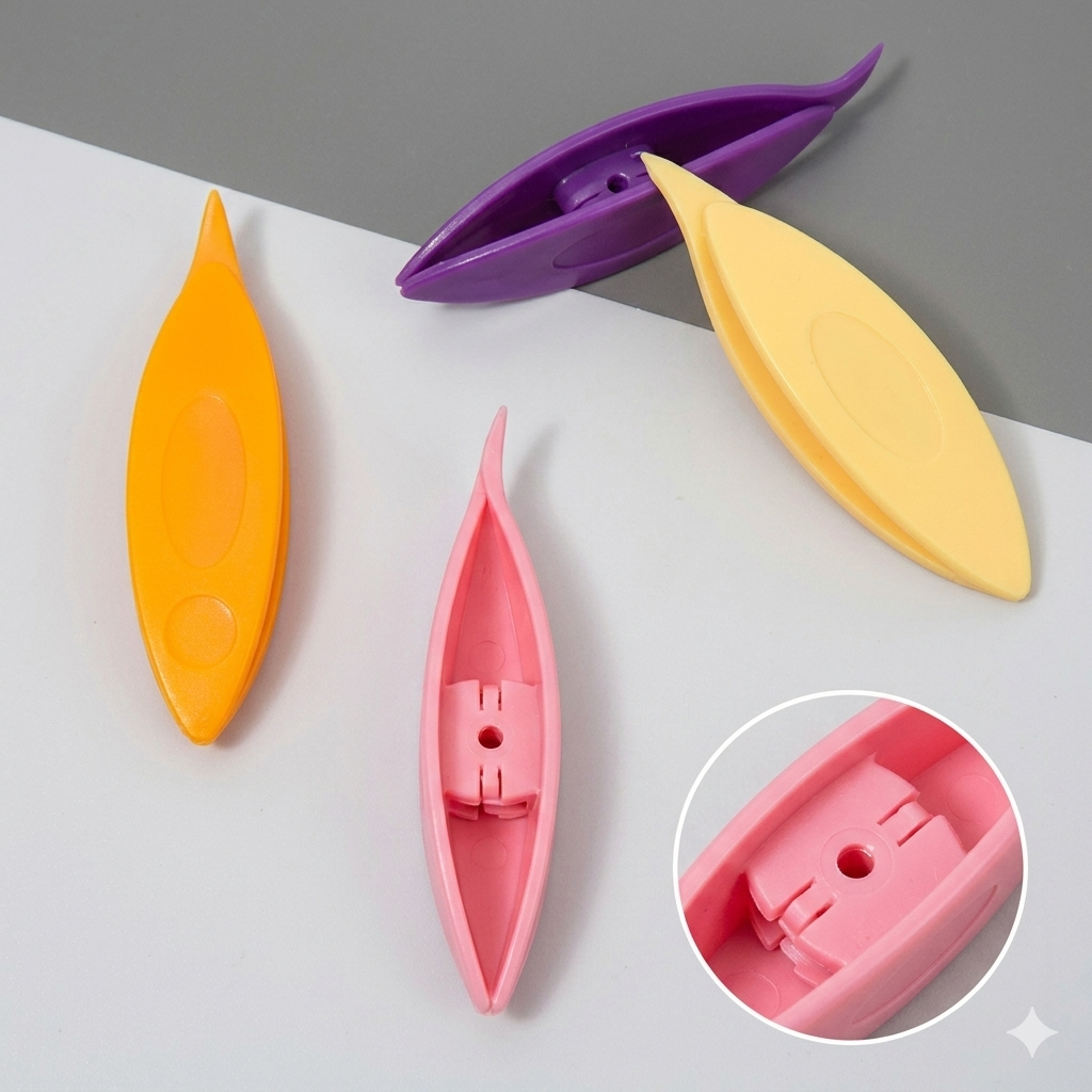 THREADSCART | Premium Tatting Shuttle Tool for Hand Lace Making | DIY Lace Shuttle for Flower Making | Plastic Shuttle for Crochet, Thread Work & Craft Sewing Accessories