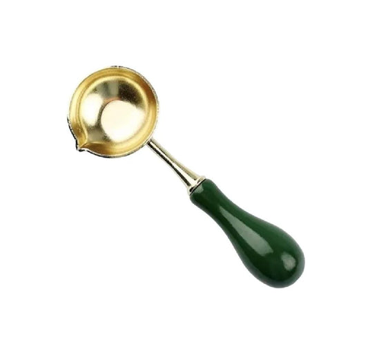 THREADCART | High Quality Sealing Wax Spoon Wax Melting Spoon Vintage Wood Handle Stamp Sealing Wax Spoon