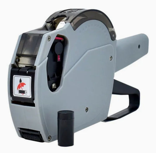 THREADSCART | High Quailing MX5500 Price Labeler + Roll Price Tag Sticker + Ink Roller, Price Tag Sticker Machine, Best Price Tags, Digital Price Tag Machine with Label Sticker Roll, Multifunctional Label Sticker Maker Machine
