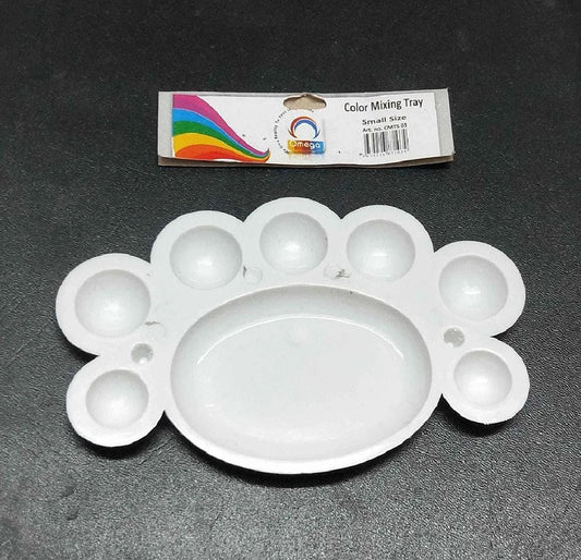 Colour Mixing Tray Plastic Colour White - Size Small