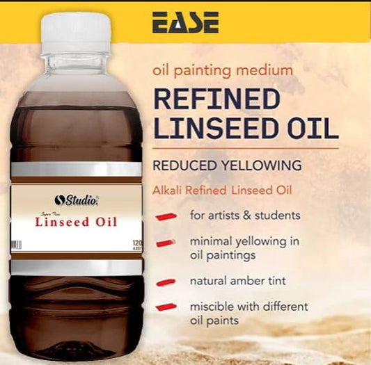EASE Artist Purified Linseed Oil for Oil Color, 100ml