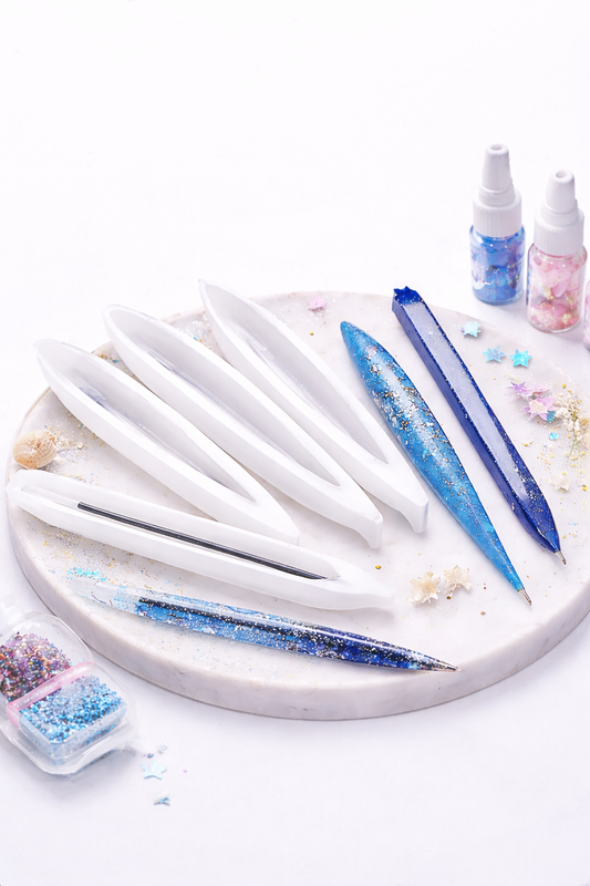 THREADSCART | Silicone Pen Mold for Resin | DIY Resin Pen Making Mold | Epoxy Pen Mold | Handmade Craft Mold | Jewelry & Resin Art Tool 1 pcs