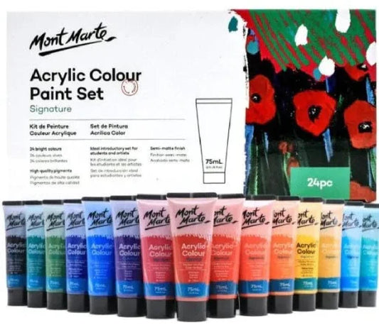 Mont Marte Acrylic Paint 75ml Or Artist paint or Professional Artist Paint Set